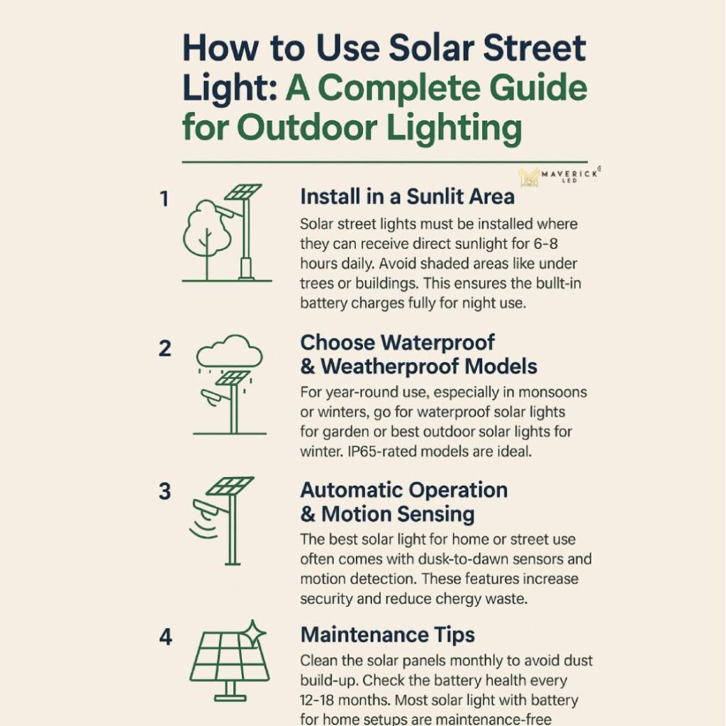 How to Use Solar Street Light A Complete Guide