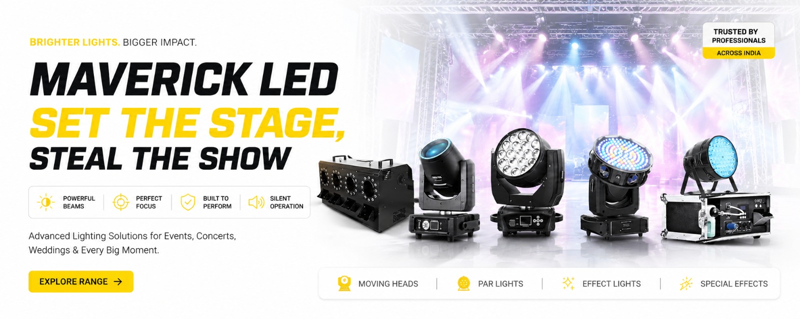 Maverick LED - Set the Stage, Steal the Show - stage lighting equipment